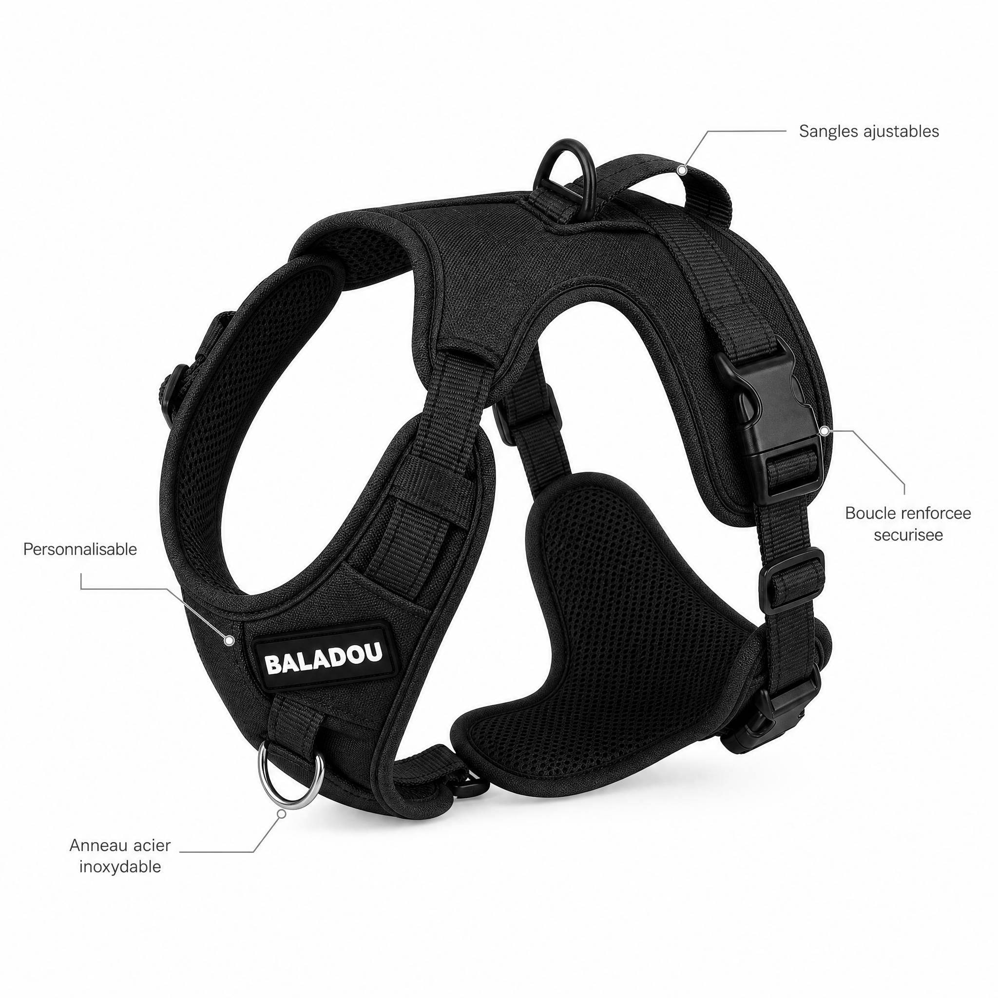 Harnais Anti-Traction Baladou Clip Frontal  Nouvelle Génération